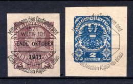 OOSTENRIJK Deutsch - Österreichischer Alpenverein DÖAV  1911 - Striscie Per Giornali