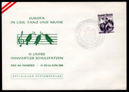 OOSTENRIJK Europa In Lied, Tanz Und Musik 1962 - Storia Postale