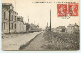 CHAMBOURCY - La Route De Mantes Et La Gare - Chambourcy
