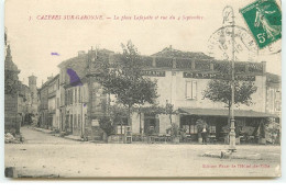 CAZERES-SUR-GARONNE - La Place Lafayette Et Rue Du 4 Septembre - Otros & Sin Clasificación