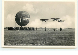 Ballon Met Jachtgroep Van 3 Fokker C.10 Machines - Altri & Non Classificati