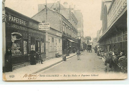 BOIS-COLOMBES - Rue Des Halles Et Papeterie Gillard - Vente De Cartes Postales - ELD - Other & Unclassified