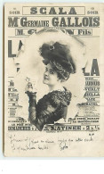 Affiche Crevée : Mme Germaine Gallois à La Scala - Théâtre