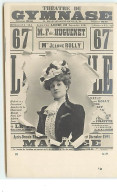 Affiche Crevée : Mlle Jeanne Rolly Au Théâtre Du Gymnase - Theatre