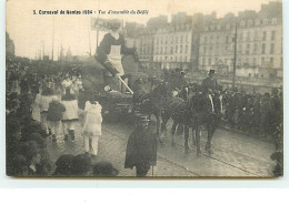 5 - Carnaval De NANTES 1924 - Vue D'ensemble Du Défilé - Nantes