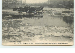 36 - NANTES - Les Glaces En Loire - La Foule Distribue Du Pain Aux Goëlands Et Mouettes Affamés - Nantes