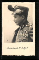 AK Bundeskanzler Dollfuss In Uniform Mit Ordensspange Und Feder  - Politicians & Soldiers