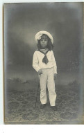 Carte-Photo - Enfant En Tenue De Marin - Sonstige & Ohne Zuordnung