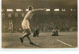 Carte Photo - Match D'athlétisme France-Finlande à Colombes 1929 - Lancé - Finlande - Atletiek