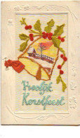 Carte Brodée - Hoolÿk Korstfeest - Paysage Dans Une Cloche - Embroidered