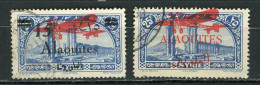 ALAOUITES - POSTE AERIENNE  - N°Yt 13+16 Obli. - Used Stamps