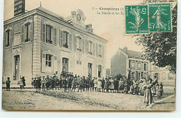 CRESPIERES - La Mairie Et Les Ecoles - Sortie De Classe - Sonstige & Ohne Zuordnung