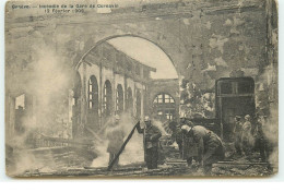 GENEVE - Incendie De La Gare De Cornavin - 12 Février 1909 - Pompiers - Genève