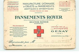GENAY - Pansements Royer Usines De La Richassière - Avis De Passage - M Burtin Représentant - Unclassified