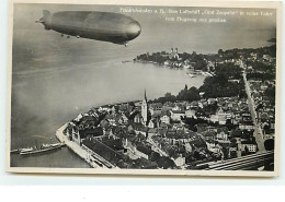 Friedrichshafen A.B. Das Luftschiff "Graf Zeppelin" In Voller Fahrt Vom Flugzeug Aus Gesehen - Dirigibili