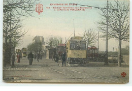 Environs De PARIS - Station Terminus Des Tramways à La Porte De Vincennes - Fleury N°382 - Transport Urbain En Surface