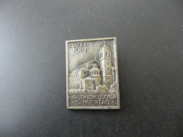 Old Badge Schweiz Suisse Svizzera Switzerland - Christkatholischer Sängertag Luzern 1938 - Zonder Classificatie
