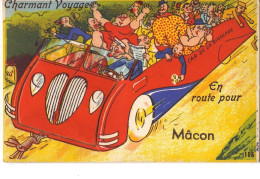 Charmant Voyage En Route Pour MACON (carte à Système) - Macon