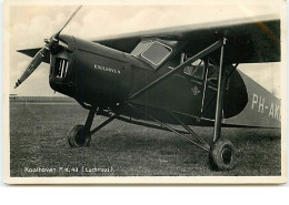 Koolhoven FK 43 (Luchttaxi) - 1919-1938: Between Wars