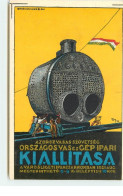 HONGRIE - Kiallitasa - Hommes Autour D'une Machine - Tary 1921 - Ungarn