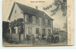 Gruss Aus SULZBAD - Restauration Zum Bannhof - Joseph Goefft - Other & Unclassified