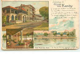 Gruss Aus KANDY - Queens Hotel - Der Kandy See ... - Sri Lanka (Ceilán)