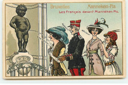 Belgique - BRUXELLES - Manneken-Pis - Les Français Devant Manneken-Pis - Monumenti, Edifici