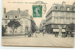 CAEN - Place Alexandre III Et Rue Saint-Jean - Marchand Ambulant Et Marchand De Cycles - Caen