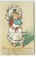 Bébé Portant Un Chapeau Haut De Forme - Publicité Henri Beau Sainte Savine - Bebes
