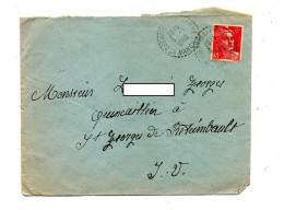Lettre Cachet Saint Quentin - Manual Postmarks