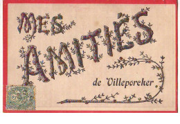 Mes Amitiés De VILLEPORCHER (carte à Paillettes) - Other & Unclassified