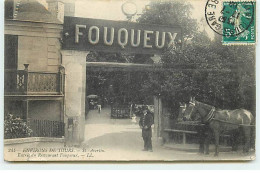 Environs De TOURS - St Avertin, Entrée Du Restaurant Fouqueux - Carte Vendue En L'état - Saint-Avertin
