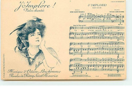 Musique - J'implore - Valse Chantée - Octave Lerichehomme - Illustrateur Rapha - Music And Musicians