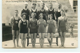 Jeux Olympiques De 1924 - Natation - Equipe De Suède - Olympische Spelen