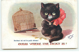 Illustrateur - Kitty Kats N°356 - Devinez Où Est Le Petit Oiseau ! - Chat Noir Près D'une Cage - Other & Unclassified