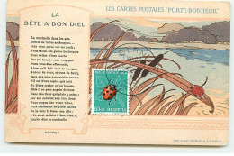 Fantaisie - Les Cartes Postales Porte-Bonheur - La Bête à Bon Dieu - Coccinelle - Carte Maximum L. Lemaire - Other & Unclassified