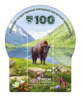 Russia 2024. Caucasian State Nature Biosphere Reserve (MNH OG) Souvenir Sheet - Unused Stamps