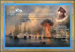 Russia 2003. 150th Anniversary Of The Battle Of Sinop (MNH OG) Souvenir Sheet - Unused Stamps