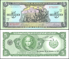 El Salvador . 06.10.1977 (1977) Paper Unc. Banknote Cat# P.126a - El Salvador