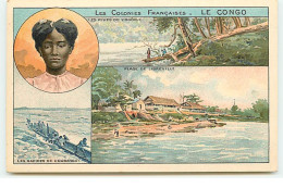Les Colonies Françaises : Le CONGO - Les Rives De L'Ogôoué (Multi-vues) - Publicité Phoscao - French Congo