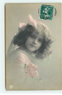 Enfant - Grete Reinwald Avec Un Noeud Rose Dans Les Cheveux - Bonne Année - Ritratti