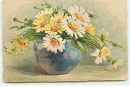 Illustrateur - C. Klein - Marguerites Dans Un Vase - Klein, Catharina