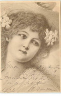 Illustrateur - MM Vienne - Style Patella - Portrait D'une Femme Avec Des Fleurs Dans Les Cheveux - Vienne
