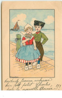 Druck U Verlag N°143 - Florence Hardy - Couple De Petit Hollandais Sur Un Quai - Hardy, Florence