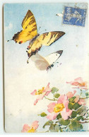 Illustrateur - C. Klein - Papillons Volant Au-dessus De Fleurs D'un Arbre Fruitier - Klein, Catharina
