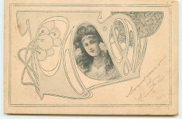 Illustrateur - MM Vienne N°86 - Art Nouveau - Femme Avec Des Fleurs Dans Les Cheveux - Vienne