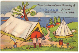 Carte à Système - Terrain Réservé Pour Camping à CANCALE Près De Couchons-sur-l'Adure - Cancale