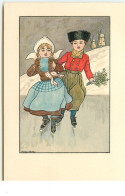 Druck U Verlag N°143 - Florence Hardy - Couple De Petit Hollandais Faisant Du Patins Sur Glace - Hardy, Florence
