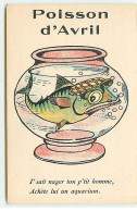 1er Avril - Poisson D'Avril - I'sait Nager Ton P'tit Homme, Achète Lui Un Aquarium - Collection Comique 87 - 1 De April (pescado De Abril)