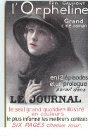 Film Gaumont - Affiche L'Orpheline Parait Dans Le Journal - Manifesti Su Carta
